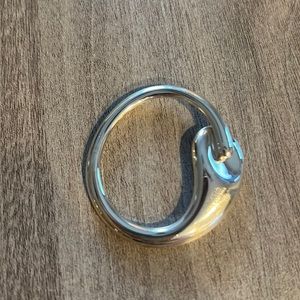 Tiffany Elsa Peretti eternal circle key ring